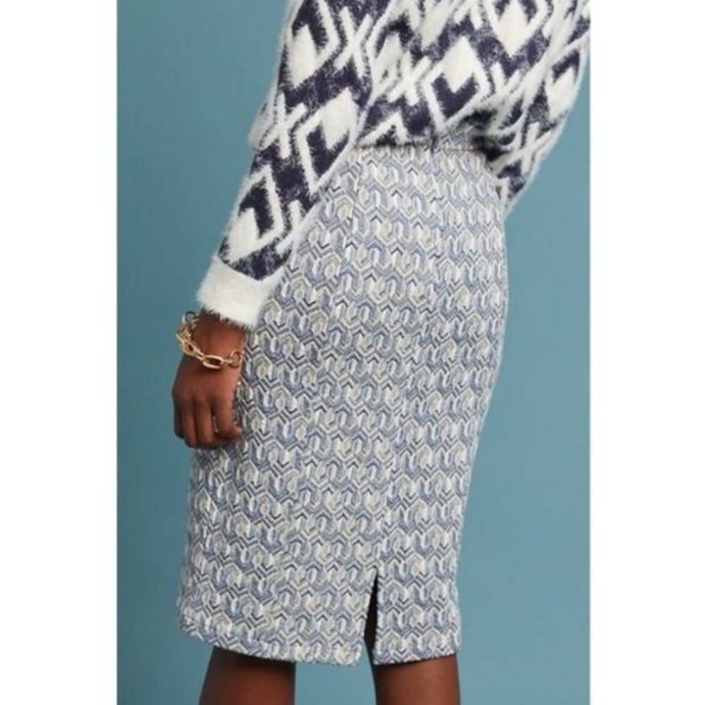 Anthropologie | Mauve Emmy Textured Pencil Skirt